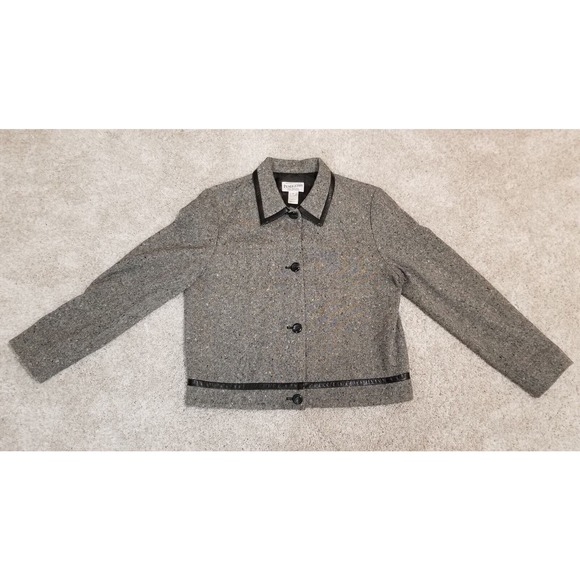 Gray Wool Womens Blazer Jacket by Pendleton